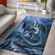 Love Dragon And Unicorn Rectangle Rug Floor Mat Carpet, Rug For Living Room, For Bedroom