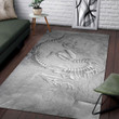 Love Dinosaur Fossil Art Rectangle Rug Floor Mat Carpet, Rug For Living Room, For Bedroom