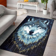 Love Wolf Rectangle Rug, Floor Mat Carpet, Rug For Living Room, For Bedroom