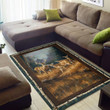 Love Deer Rectangle Rug Floor Mat Carpet, Rug For Living Room, For Bedroom