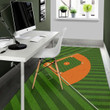 Baseball Field Rectangle Rug Floor Mat Carpet, Rug For Living Room, For Bedroom