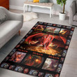 Love Dragon Rectangle Rug, Floor Mat Carpet, Rug For Living Room, For Bedroom