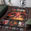 Love Dragon Rectangle Rug, Floor Mat Carpet, Rug For Living Room, For Bedroom
