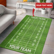 American Football Rectangle Rug Floor Mat Carpet, Rug For Living Room, For Bedroom