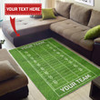 American Football Rectangle Rug Floor Mat Carpet, Rug For Living Room, For Bedroom