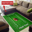 American Football Field Rectangle Rug Floor Mat Carpet, Rug For Living Room, For Bedroom