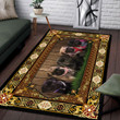 Love Dog Rectangle Rug Floor Mat Carpet, Rug For Living Room, For Bedroom