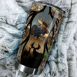 Love Moose Hunting Camo Stainless Steel Tumbler, Insulated Tumbler, Custom Travel Tumbler, Tumbler Coffee Mug, Insulated Coffee Cup
