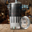 Beautiful Piano Stainless Steel Tumbler, Insulated Tumbler, Custom Travel Tumbler, Tumbler Coffee Mug, Insulated Coffee Cup