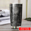 Personalize Your Name Love Aztec Calendar Stainless Steel Tumbler, Insulated Tumbler, Custom Travel Tumbler, Tumbler Coffee Mug, Insulated Coffee Cup