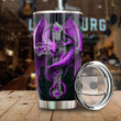 Love Dragon 20oz Stainless Steel Glitter Tumbler, Insulated Tumbler, Custom Travel Tumbler, Tumbler Coffee Mug, Insulated Coffee Cup