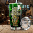 Customized Your Name Ireland Coat Of Arms With Celtic Cross Stainless Steel Tumbler, Insulated Tumbler, Custom Travel Tumbler, Tumbler Coffee Mug, Insulated Coffee Cup