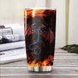 Metal Dragon Stainless Steel Tumbler, Insulated Tumbler, Custom Travel Tumbler, Tumbler Coffee Mug, Insulated Coffee Cup