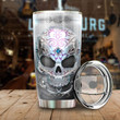 Skull Metal Stainless Steel Tumbler, Insulated Tumbler, Custom Travel Tumbler, Tumbler Coffee Mug, Insulated Coffee Cup