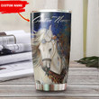 Love Horse Stainless Steel Tumbler, Insulated Tumbler, Custom Travel Tumbler, Tumbler Coffee Mug, Insulated Coffee Cup