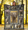 3D Elephant, Elephant Fleece Blanket - spreadstores