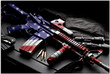 American Flag Gun Canvas, Gift For Veteran Matte Canvas - spreadstores