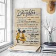 African American Daughter Canvas, To My Daughter Once Upon A Time Black Girl Canvas, Birthday Gift For Daughter From Mom - spreadstores