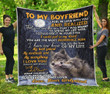 Boyfriend Blanket, Gifts For Him, To My Boyfriend, You Are The Love Of My Life Quilt Blanket - spreadstores