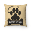 Basset Hound Dog Pillow, Gift For Dog Lovers, Basset Hound Gifts, Love Basset Hound Pillow - spreadstores