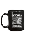 Beware Of An Old Man Veteran In a Profession Mug - spreadstores