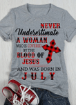 Birthday Shirt, Birthday Girl Shirt, Never Underestimate A Woman Christian T-Shirt KM0607 - spreadstores