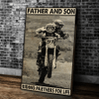 Biker Canvas Father And Son Riding Partners For Life Matte Canvas - spreadstores