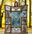 3D Owl Cute Owl Lover Gift Fleece Blanket - spreadstores