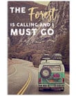 Camping Canvas The Forest Is Calling And I Must Go Matte Canvas - spreadstores