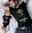 Baby Onesie, Custom Baby Onesie, Our First Father's Day, Matching Set Baby Onesie - spreadstores