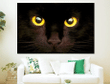 Black Cat Wall Art, Gift Ideas For Cat Lovers, Love Cat Canvas - spreadstores