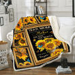 Best Mother's Day Gift, Sunflower Mom Blanket, Dear Mom To The World You Maybe Just A Mother Fleece Blanket - spreadstores