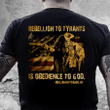 4th Of July Shirt, Fourth Of July Shirts, Rebellion To Tyrants Is Obedience To God T-Shirt KM2606 - spreadstores