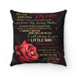 Best Mother’s Day Gift Ideas, To My Loving Mom All That I Am Or Ever Hope To Be Red Rose Pillow - spreadstores