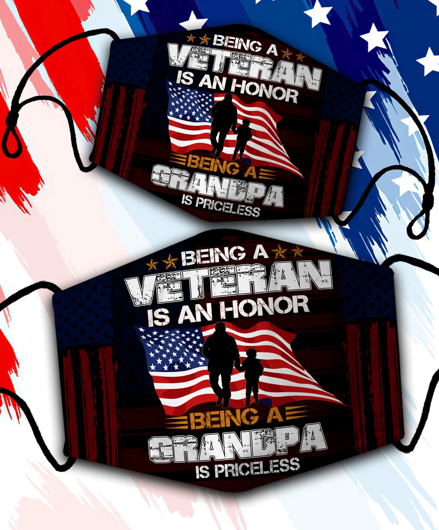 Being A Veteran Is An Honor Face Cover - spreadstores
