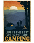 Camping Canvas Life Is The Best When You Are Camping Matte Canvas - spreadstores