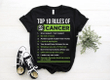 Cancer T-Shirt, Cancer Birth Sign, Top 10 Rules Of Cancer Birthday Shirt, Birthday Gift Unisex T-Shirt - spreadstores