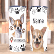 Custom Tumblers, Chihuahua Dog Tumblers, Gifts For Dog Lover, I Love My Chihuahua Skinny Tumbler - spreadstores