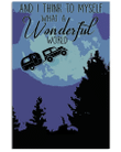 Camping Canvas And I Think To Myself What A Wonderful World Matte Canvas - spreadstores