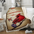 Cardinal Bird When You Believe Beyond What Your Eyes Can See... Signs From Heaven Fleece Blanket - spreadstores