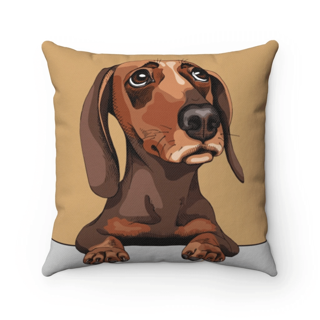 Dachshunds Dog Pillow, Love Dogs Gift, Gift For Dog Lovers, I Love Dachshunds Pillow - spreadstores