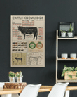 Cattle knowledge Matte Canvas - spreadstores