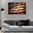 American Flag Canvas, Patriotic American, Gift For Veteran Matte Canvas - spreadstores