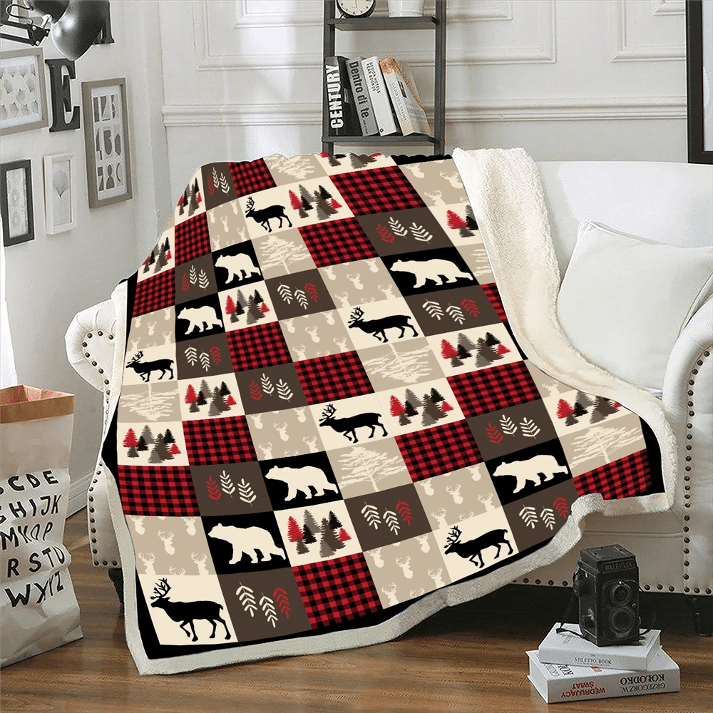 Christmas Blanket- Christmas Gift- Gift For Daughter Sherpa Blanket - spreadstores