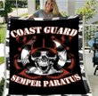 Coast Guard Veteran - Veteran Blanket, Coast Guard, Us Veteran, Quotes Blanket ATM-CGBL3 Fleece Blanket - spreadstores