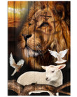 Christian Wall Art, Lion And Lamb Canvas, God Save Me Canvas - spreadstores