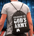 Army Veteran Enlisted In God's Army Drawstring Bag - spreadstores