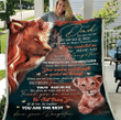 Dad Blanket, Best Gift For Father's Day, To My Dad You Gave Me Love And Watched Me Grow Lion Fleece Blanket - spreadstores