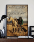 Cowboy And Horse Canvas While On This Ride Called Life, Gift For Horse Lovers Wall Art - spreadstores