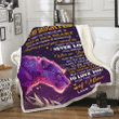 Daughter Blanket, To My Daughter I Want You To Believe Deep In Your Heart Mom Lion Purple Fleece Blanket - Spreadstores